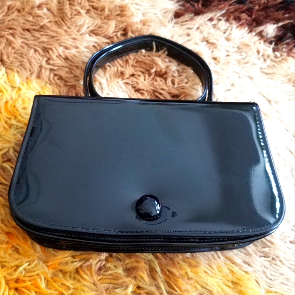 True Vintage 1950s 50s Patent Leather Purse